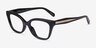 Coach HC6290U Black AcetateEyeglass Frames from EyeBuyDirect, Angle View