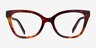 Coach HC6290U Walnut Tortoise Matériaux biosourcésMontures de lunettes de vue d'EyeBuyDirect, Vue de Face