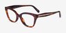 Coach HC6290U Walnut Tortoise Matériaux biosourcésMontures de lunettes de vue d'EyeBuyDirect, Vue d'Angle