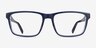 Coach HC6292U Transparent Dark Blue AcétateMontures de lunettes de vue d'EyeBuyDirect, Vue de Face