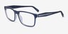 Coach HC6292U Transparent Dark Blue AcétateMontures de lunettes de vue d'EyeBuyDirect, Vue d'Angle