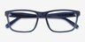 Coach HC6292U Transparent Dark Blue AcétateMontures de lunettes de vue d'EyeBuyDirect, Vue Rapprochée