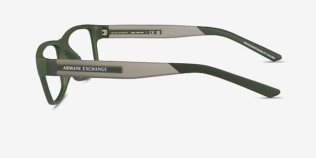 Armani Exchange AX3140U Matte Green PlasticEyeglass Frames from EyeBuyDirect, Side View