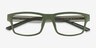 Armani Exchange AX3140U Vert Mat PlastiqueMontures de lunettes de vue d'EyeBuyDirect, Vue Rapprochée