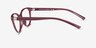 Armani Exchange AX3138U Shiny Bordeaux PlastiqueMontures de lunettes de vue d'EyeBuyDirect, Vue de Côté