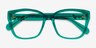 Swarovski SK2008 Crystal Green AcetateEyeglass Frames from EyeBuyDirect, Closed View