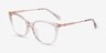 Coach HC6297D Transparent Khaki AcetateEyeglass Frames from EyeBuyDirect, Angle View