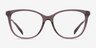 Coach HC6297D Transparent Tea AcétateMontures de lunettes de vue d'EyeBuyDirect, Vue de Face