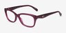 Coach HC6285U Milky Merlot AcetateEyeglass Frames from EyeBuyDirect, Angle View