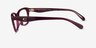 Coach HC6285U Milky Merlot AcetateEyeglass Frames from EyeBuyDirect, Side View