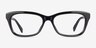 Coach HC6285U Noir AcétateMontures de lunettes de vue d'EyeBuyDirect, Vue de Face