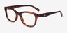 Coach HC6286U Walnut Tortoise Alternative MaterialsEyeglass Frames from EyeBuyDirect, Angle View
