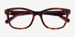Coach HC6286U Walnut Tortoise Alternative MaterialsEyeglass Frames from EyeBuyDirect, Closed View