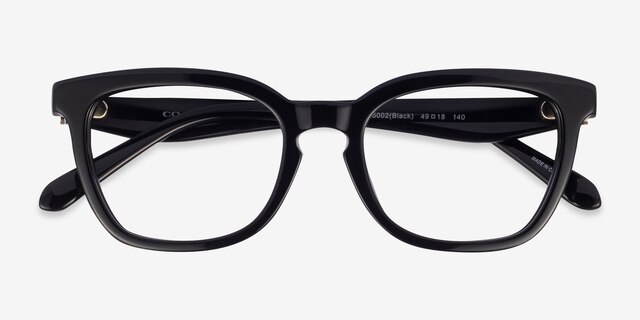 Coach HC6288U Black AcetateEyeglass Frames from EyeBuyDirect, Closed View