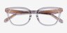Coach HC6288U Transparent Gray AcetateEyeglass Frames from EyeBuyDirect, Closed View