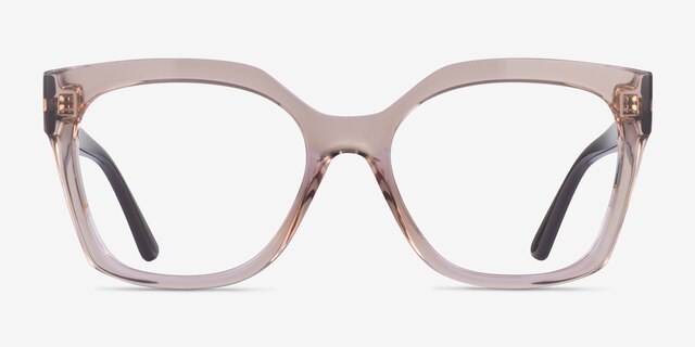 Vogue Eyewear VO5691 Transparent Brown PlasticEyeglass Frames from EyeBuyDirect, Front View