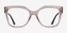 Vogue Eyewear VO5691 Transparent Brown PlastiqueMontures de lunettes de vue d'EyeBuyDirect, Vue de Face