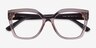 Vogue Eyewear VO5691 Transparent Brown PlastiqueMontures de lunettes de vue d'EyeBuyDirect, Vue Rapprochée