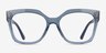 Vogue Eyewear VO5691 Transparent Azure PlasticEyeglass Frames from EyeBuyDirect, Front View