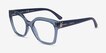 Vogue Eyewear VO5691 Transparent Azure PlasticEyeglass Frames from EyeBuyDirect, Angle View