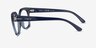 Vogue Eyewear VO5691 Transparent Azure PlasticEyeglass Frames from EyeBuyDirect, Side View
