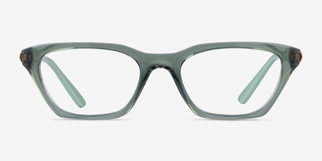 Vogue Eyewear VO5698 Transparent Mallard Green PlasticEyeglass Frames from EyeBuyDirect, Front View