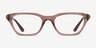 Vogue Eyewear VO5698 Transparent Brown PlasticEyeglass Frames from EyeBuyDirect, Front View