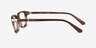 Vogue Eyewear VO5698 Transparent Brown PlasticEyeglass Frames from EyeBuyDirect, Side View