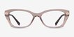 Vogue Eyewear VO5704B Transparent Brown PlasticEyeglass Frames from EyeBuyDirect, Front View