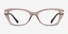 Vogue Eyewear VO5704B Transparent Brown PlasticEyeglass Frames from EyeBuyDirect, Front View
