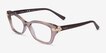 Vogue Eyewear VO5704B Transparent Brown PlasticEyeglass Frames from EyeBuyDirect, Angle View