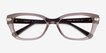 Vogue Eyewear VO5704B Transparent Brown PlasticEyeglass Frames from EyeBuyDirect, Closed View