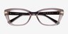 Vogue Eyewear VO5704B Transparent Brown PlasticEyeglass Frames from EyeBuyDirect, Closed View