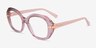 Vogue Eyewear VO5705B Transparent Pink PlasticEyeglass Frames from EyeBuyDirect, Angle View