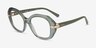 Vogue Eyewear VO5705B Transparent Green PlasticEyeglass Frames from EyeBuyDirect, Angle View
