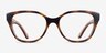 Vogue Eyewear VO5712 Dark Havana PlastiqueMontures de lunettes de vue d'EyeBuyDirect, Vue de Face