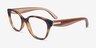 Vogue Eyewear VO5712 Dark Havana PlastiqueMontures de lunettes de vue d'EyeBuyDirect, Vue d'Angle