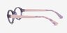 Vogue Eyewear VY2043 Transparent Violet PlasticEyeglass Frames from EyeBuyDirect, Side View