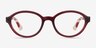 Vogue Eyewear VY2043 Transparent Red PlasticEyeglass Frames from EyeBuyDirect, Front View