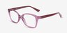 Vogue Eyewear VY2045 Transparent Purple Red PlasticEyeglass Frames from EyeBuyDirect, Angle View