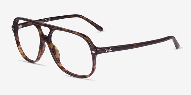 Ray-Ban RB5698 Tortoise AcetateEyeglass Frames from EyeBuyDirect, Angle View