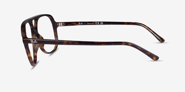 Ray-Ban RB5698 Tortoise AcetateEyeglass Frames from EyeBuyDirect, Side View