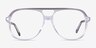 Ray-Ban RB5698 Gray Transparent AcetateEyeglass Frames from EyeBuyDirect, Front View