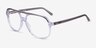 Ray-Ban RB5698 Gray Transparent AcetateEyeglass Frames from EyeBuyDirect, Angle View
