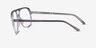 Ray-Ban RB5698 Gray Transparent AcetateEyeglass Frames from EyeBuyDirect, Side View