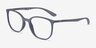 Ray-Ban RB7397 Liteforce Sand Gray PlasticEyeglass Frames from EyeBuyDirect, Angle View