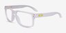 Oakley Holbrook Rx Matte Clear PlastiqueMontures de lunettes de vue d'EyeBuyDirect, Vue d'Angle