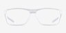 Oakley Rafter Matte Clear PlasticEyeglass Frames from EyeBuyDirect, Front View