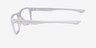 Oakley Rafter Matte Clear PlasticEyeglass Frames from EyeBuyDirect, Side View