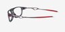 Oakley Neomata Satin Gray Smoke PlastiqueMontures de lunettes de vue d'EyeBuyDirect, Vue de Côté